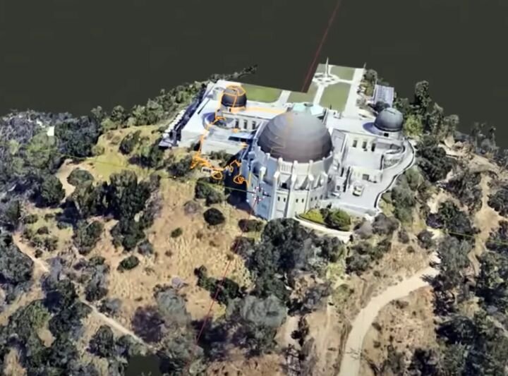 3D scene in Blender of data from Google Maps [Source: YouTube]