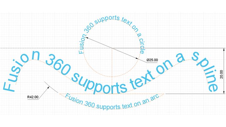 New Fusion 360 Features: Text on a Path, Text Frame, and More