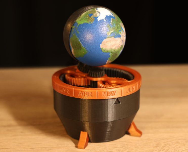 Design of the Week: 3D Printed Earth Clock