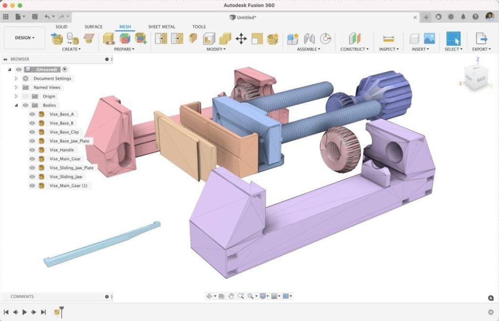Autodesk Formalizes Mesh Tools In Fusion 360 « Fabbaloo