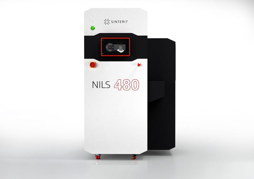 Inside the NILS 480 SLS 3D Printer