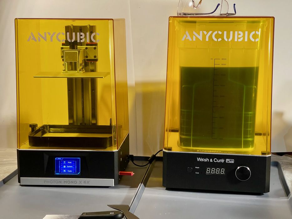 WE SETUP AN ANYCUBIC MONO X 6Ks RESIN PRINTER 