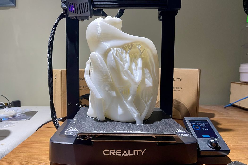 After printing, the printhead presses into the print : r/Ender3V3SE