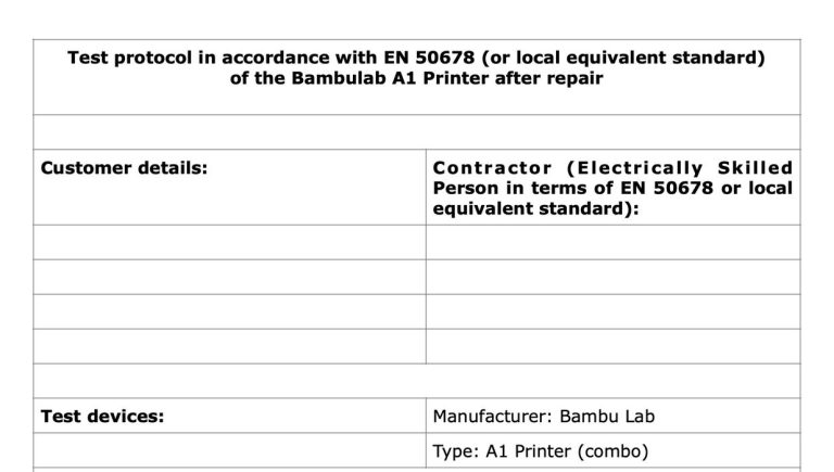 Bambu Lab’s A1 Recall in EU Stirs Confusion Over Electrical Certification Requirements