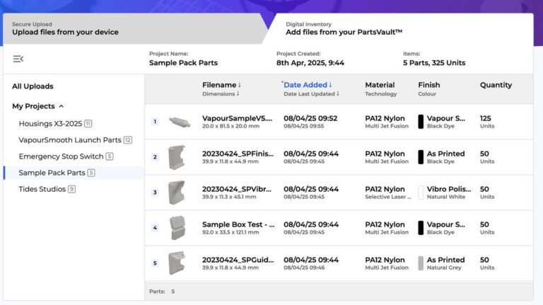 3D People Launches PartsVault Digital Inventory Platform for On-Demand 3D Printing