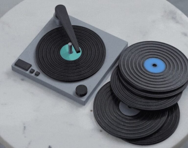 Design of the Week: Record Player Coaster Set