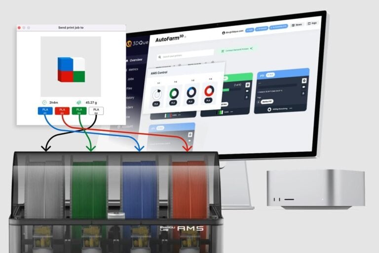 3DQue Solves AMS Spool Management for Bambu Lab Print Farms