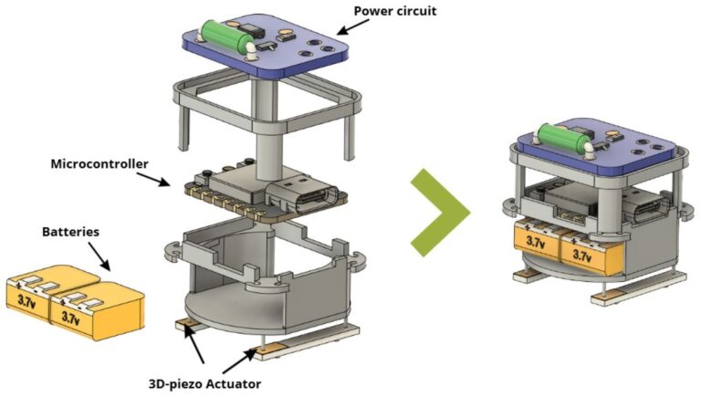 3D Printed Resonators Drive Tiny Robots With Built-In Control
