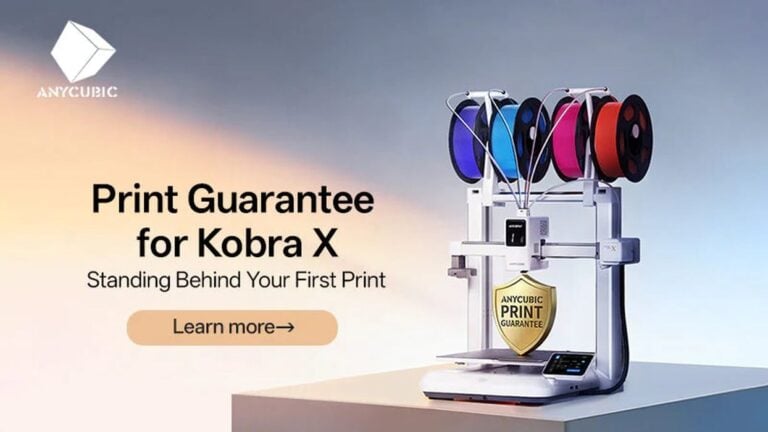 Anycubic Launches Kobra X 3D Printer With First-of-Its-Kind “3D Print Guarantee” Program