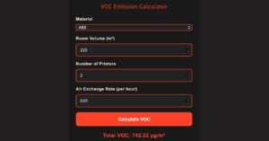 New VOC Calculator Estimates Air Quality in FFF Printing Environments