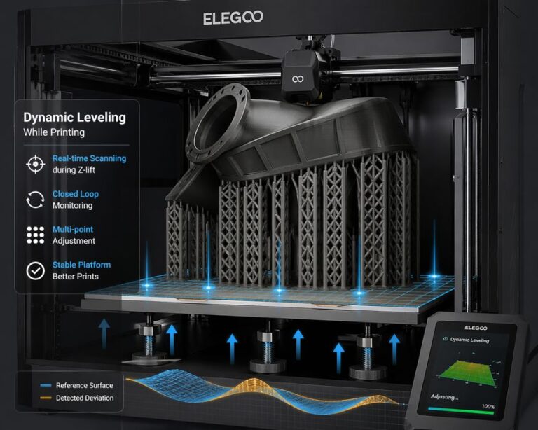 Elegoo Patents Dynamic Build Platform Leveling