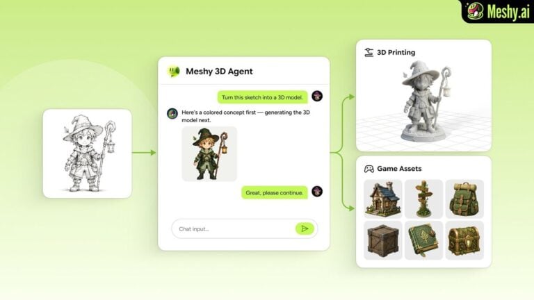 Meshy Launches 3D Agent Beta, Introducing Conversational AI Workflows for 3D Model Creation