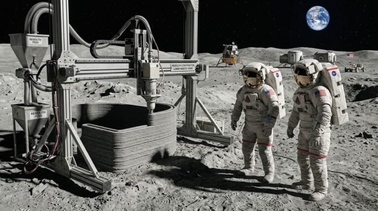 Review Maps 3D Printed Concrete For Space Habitats