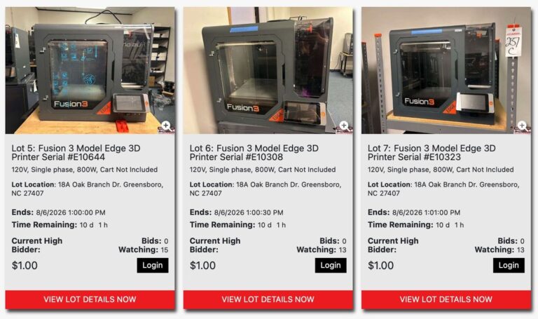 3DEO and Fusion3 Shut Down as Two US 3D Printing Companies Enter Liquidation