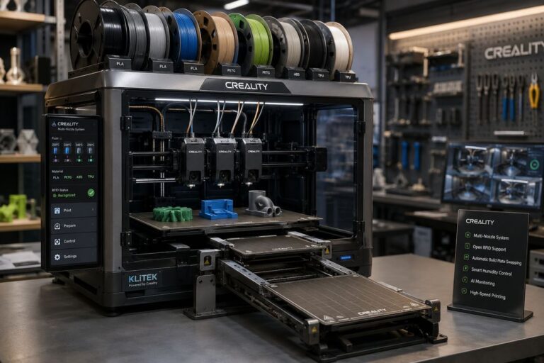 Creality Explores Future 3D Printer Concepts Through Survey on Multinozzle Systems