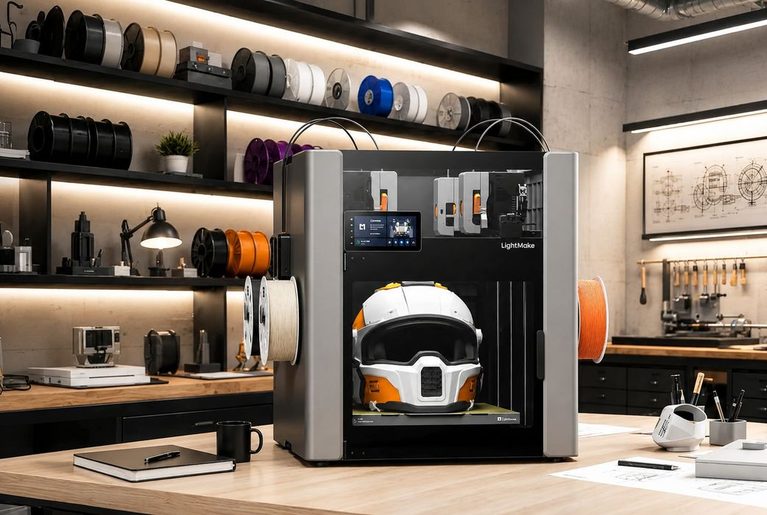 Lightmake L4 Four-Tool IDEX 3D Printer Launches on Kickstarter