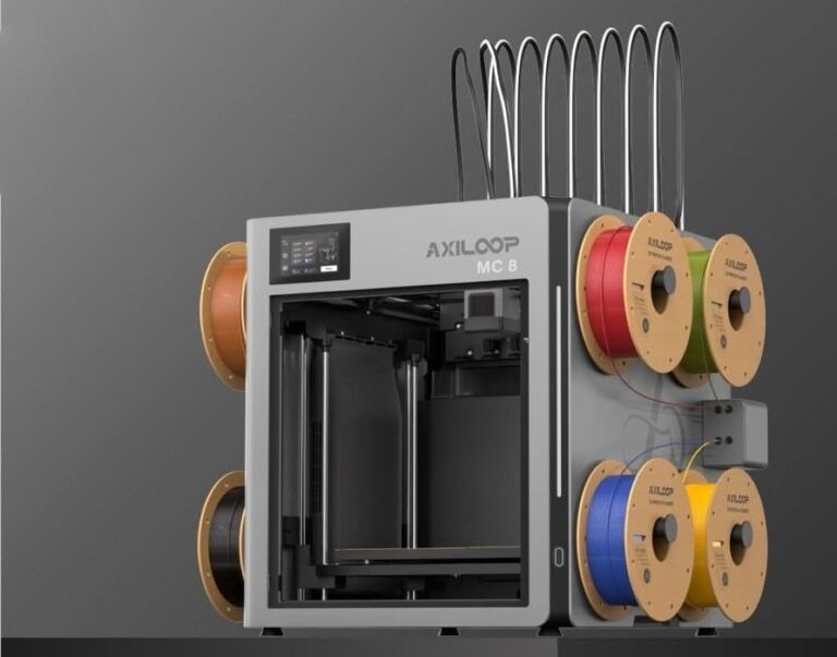 AxiLoop Teases MC8 3D Printer With Eight-Color, Low-Waste Printing