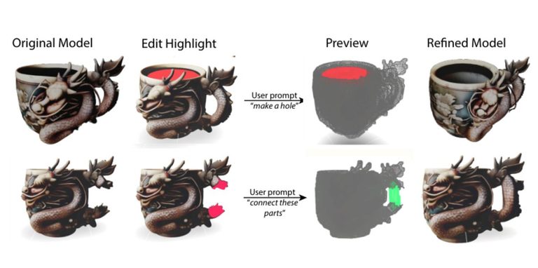 MIT’s InstructMesh Repairs AI Generated 3D Models Before Printing